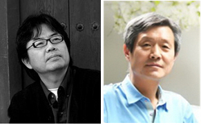 소설가 박상우(왼쪽), 리광일 교수